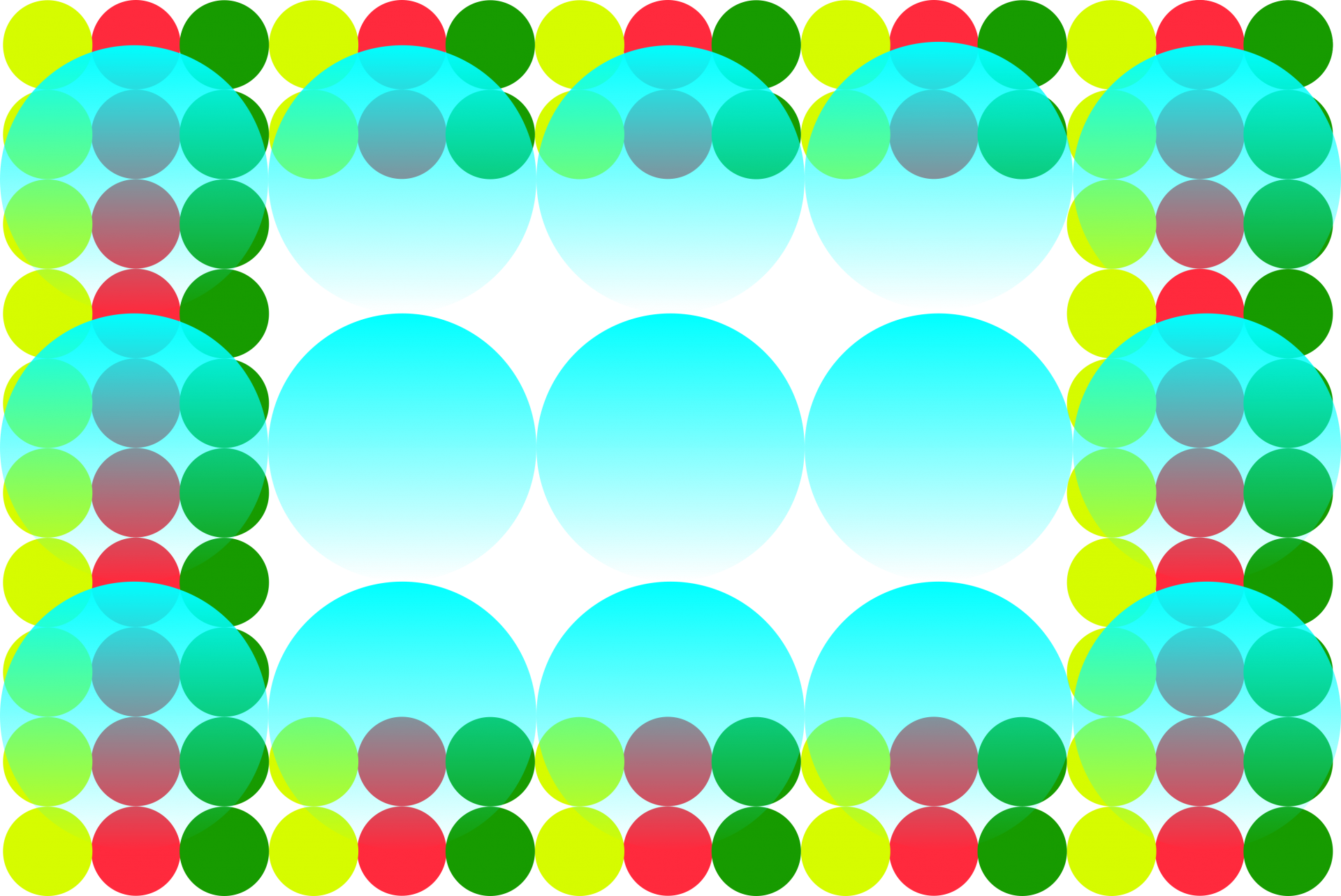 Colorful Circle Repeat Tile Pattern