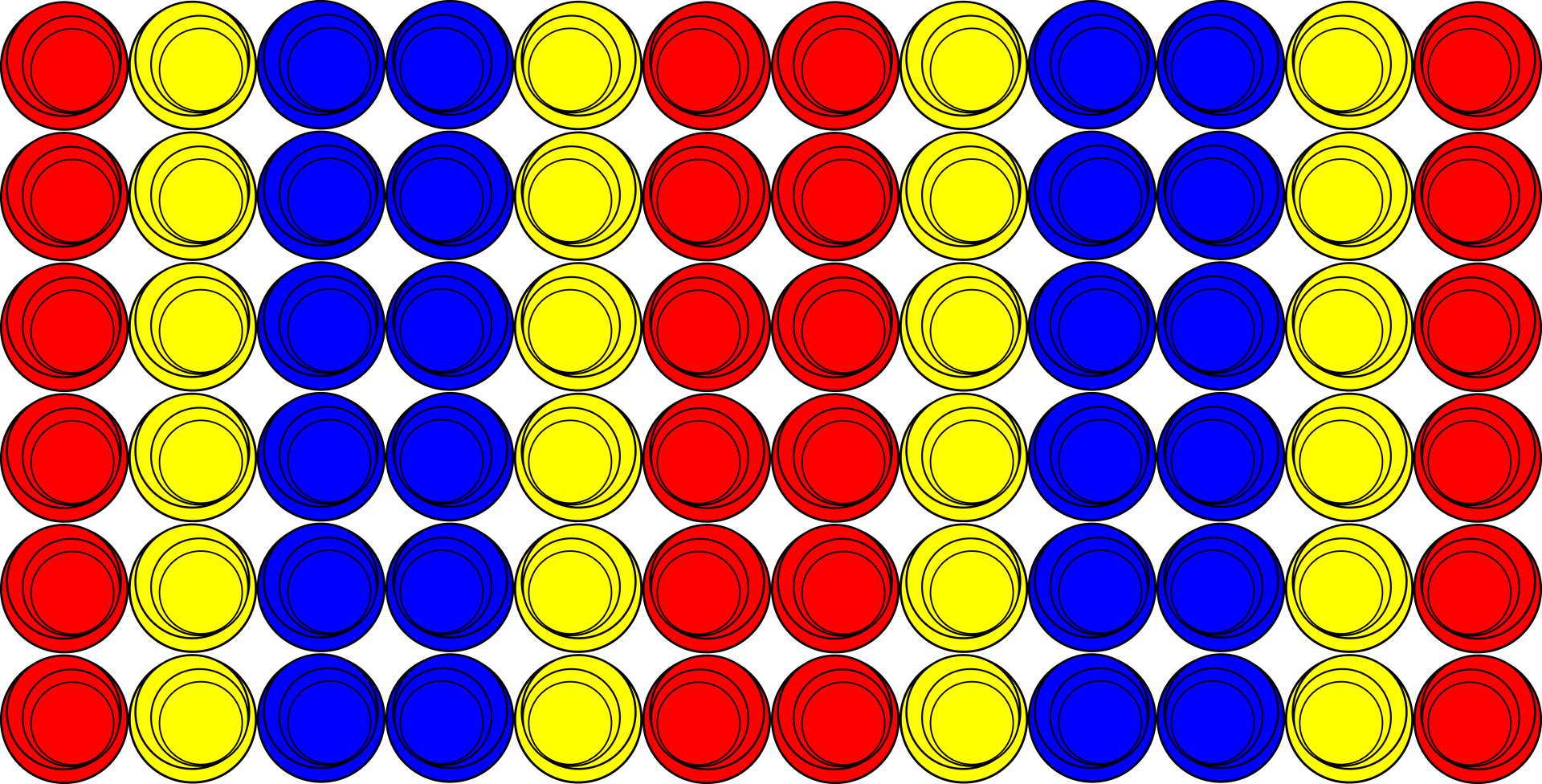 Modelul de cercuri colorate repetă