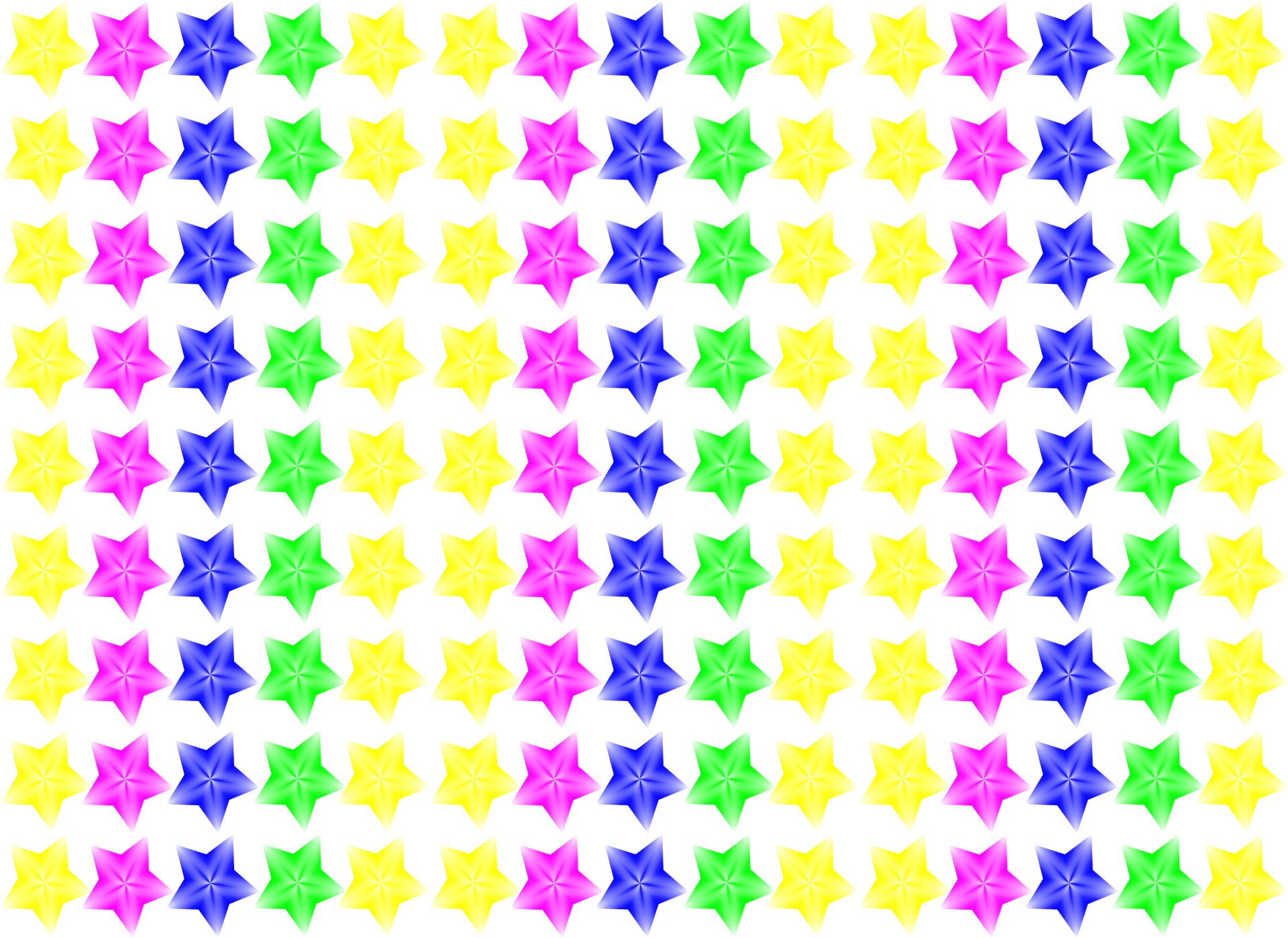 Coloridas estrellas repitiendo azulejos