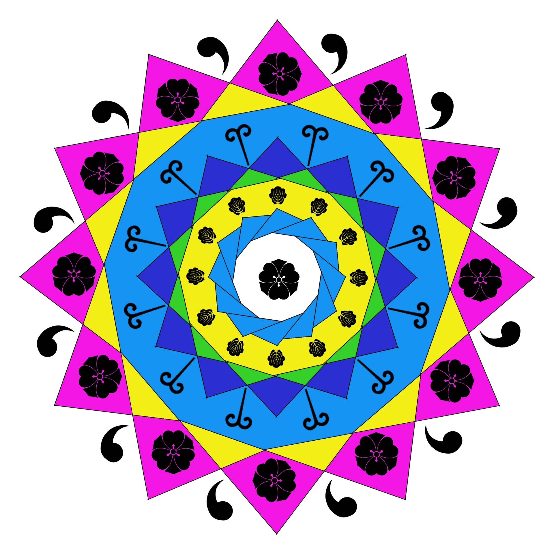 Mandala decorativa para meditação
