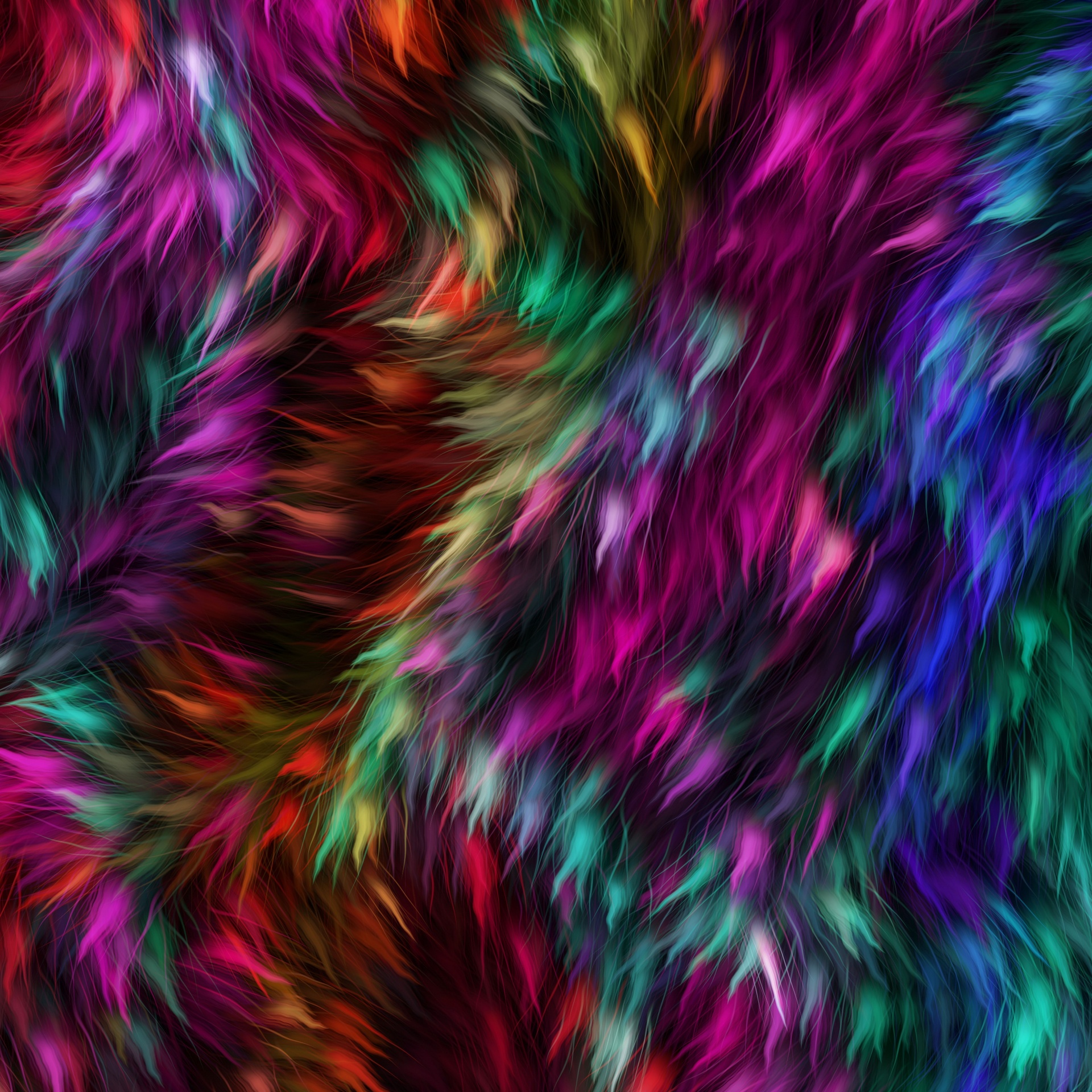 Fur Colorful Colors Background
