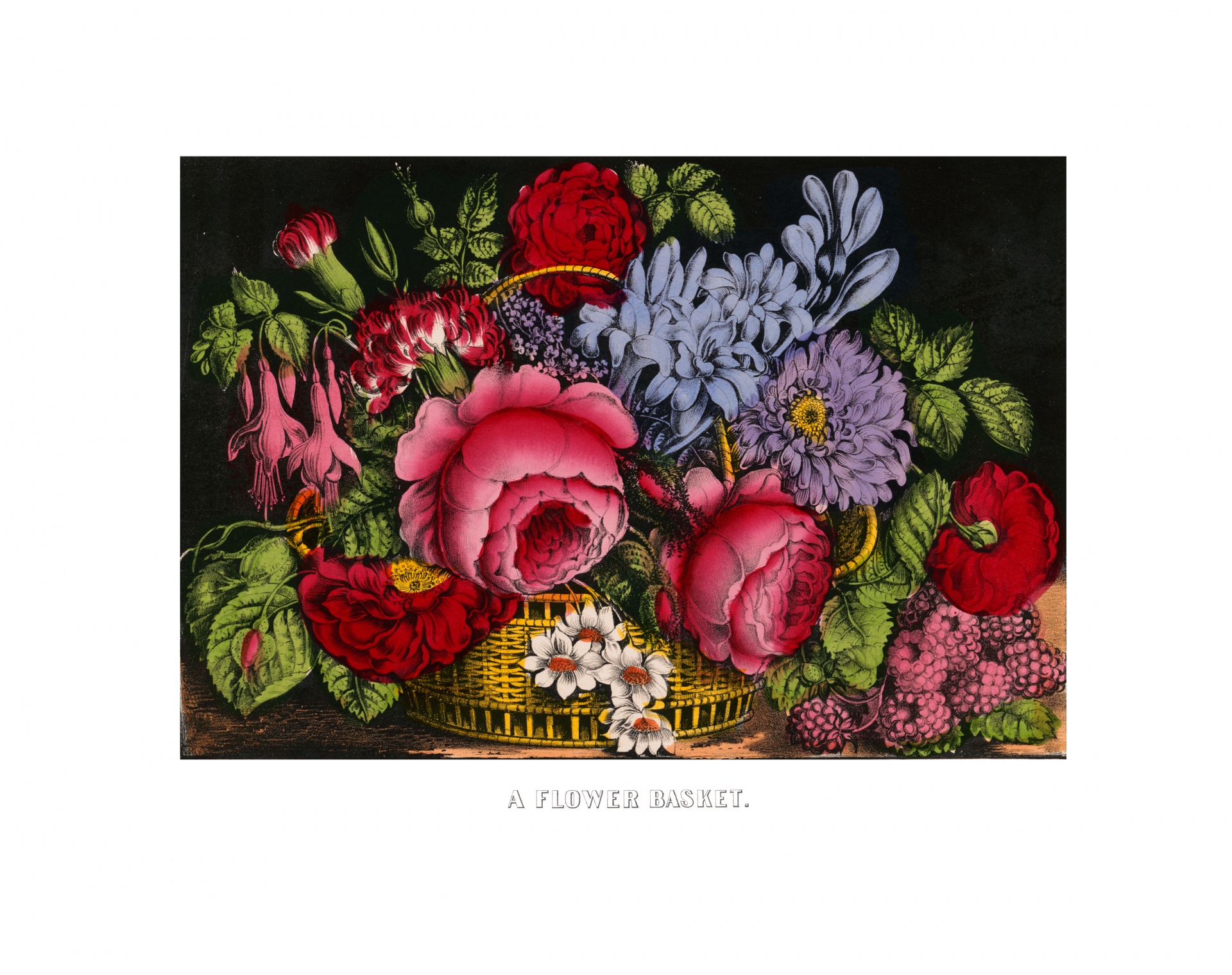 Pintura Vintage Flores