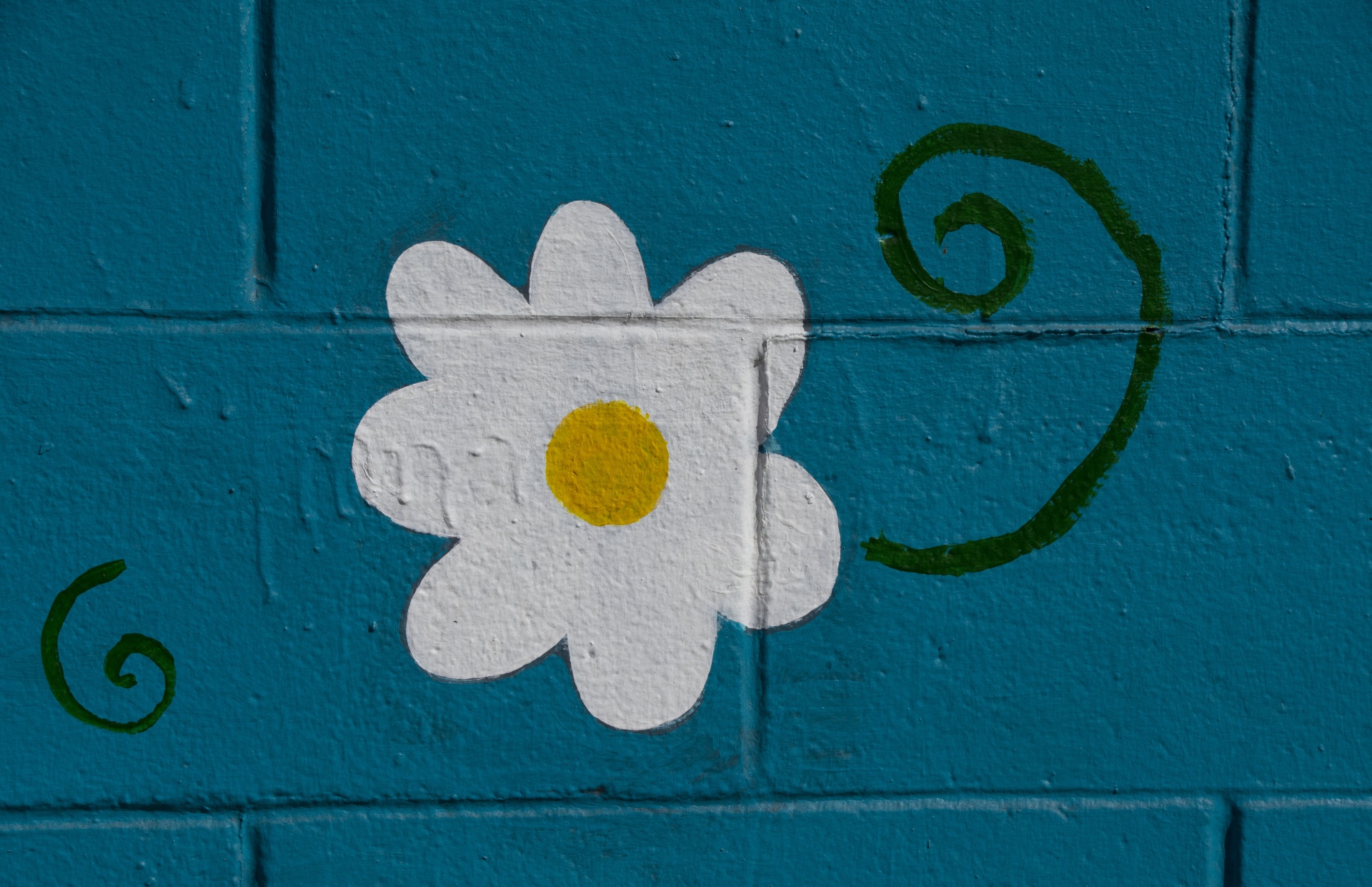 Graffiti květina