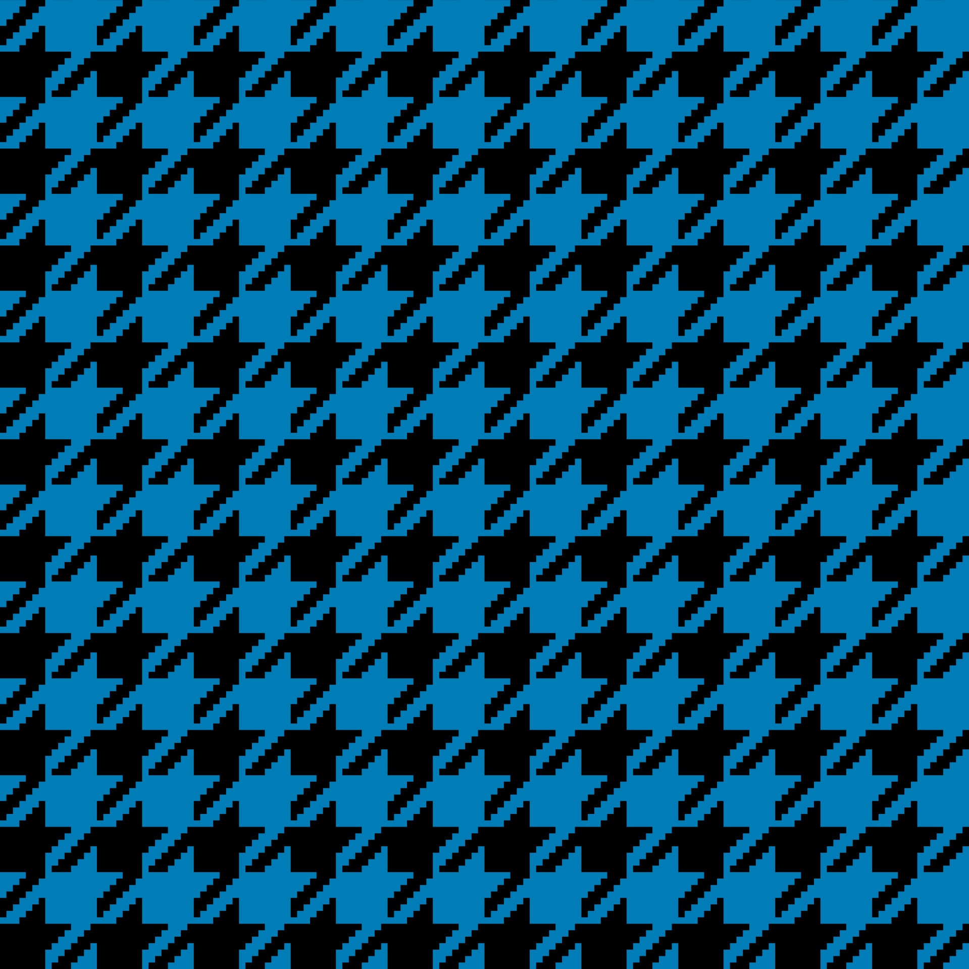 Preto de Houndstooth Pattern Azul
