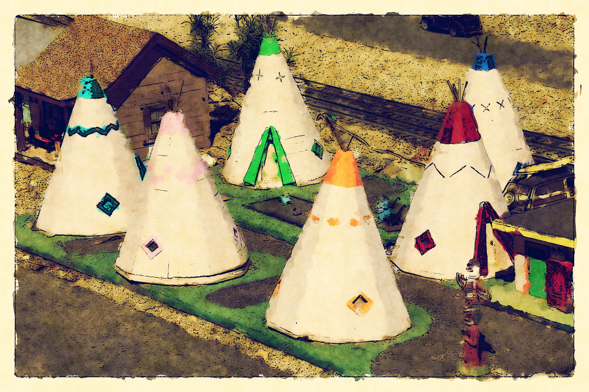 Indické teepees