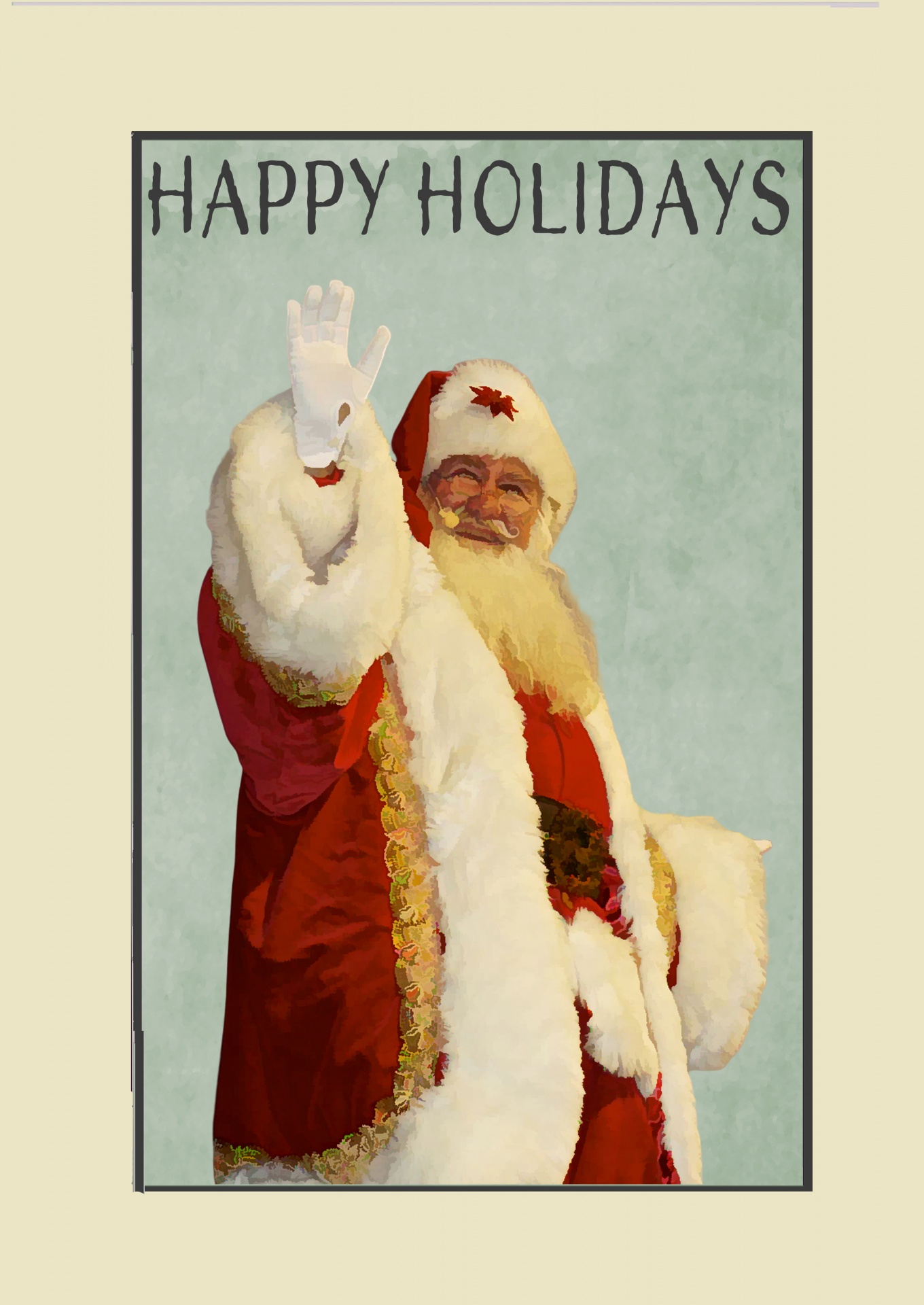 Plakát vánoční přání Joyeux Noël
