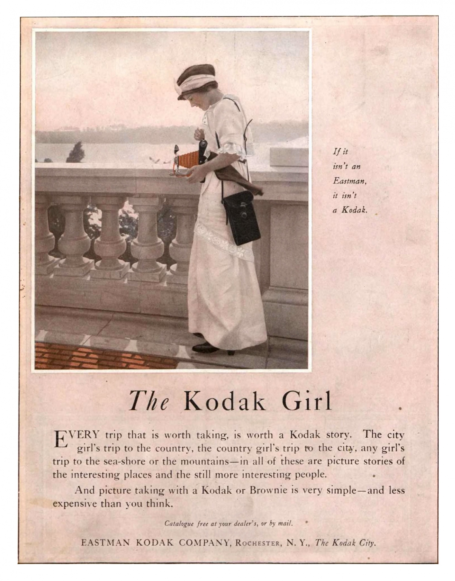 Poster vintage de câmera Kodak