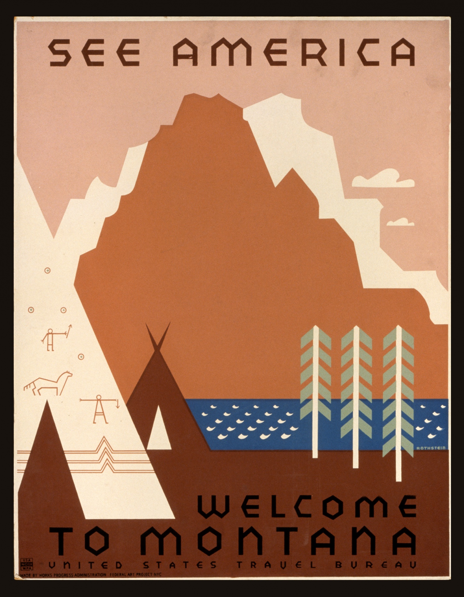 Montana cestovní plakát