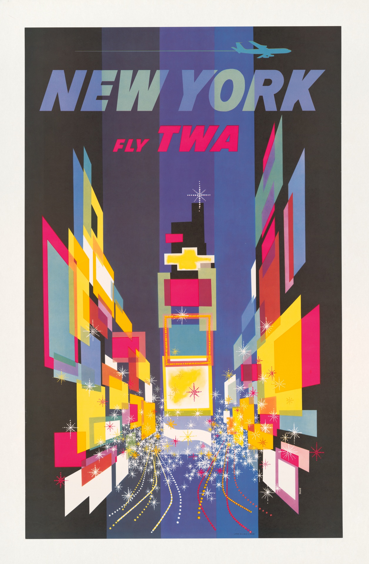 Plakat podróży w Nowym Jorku