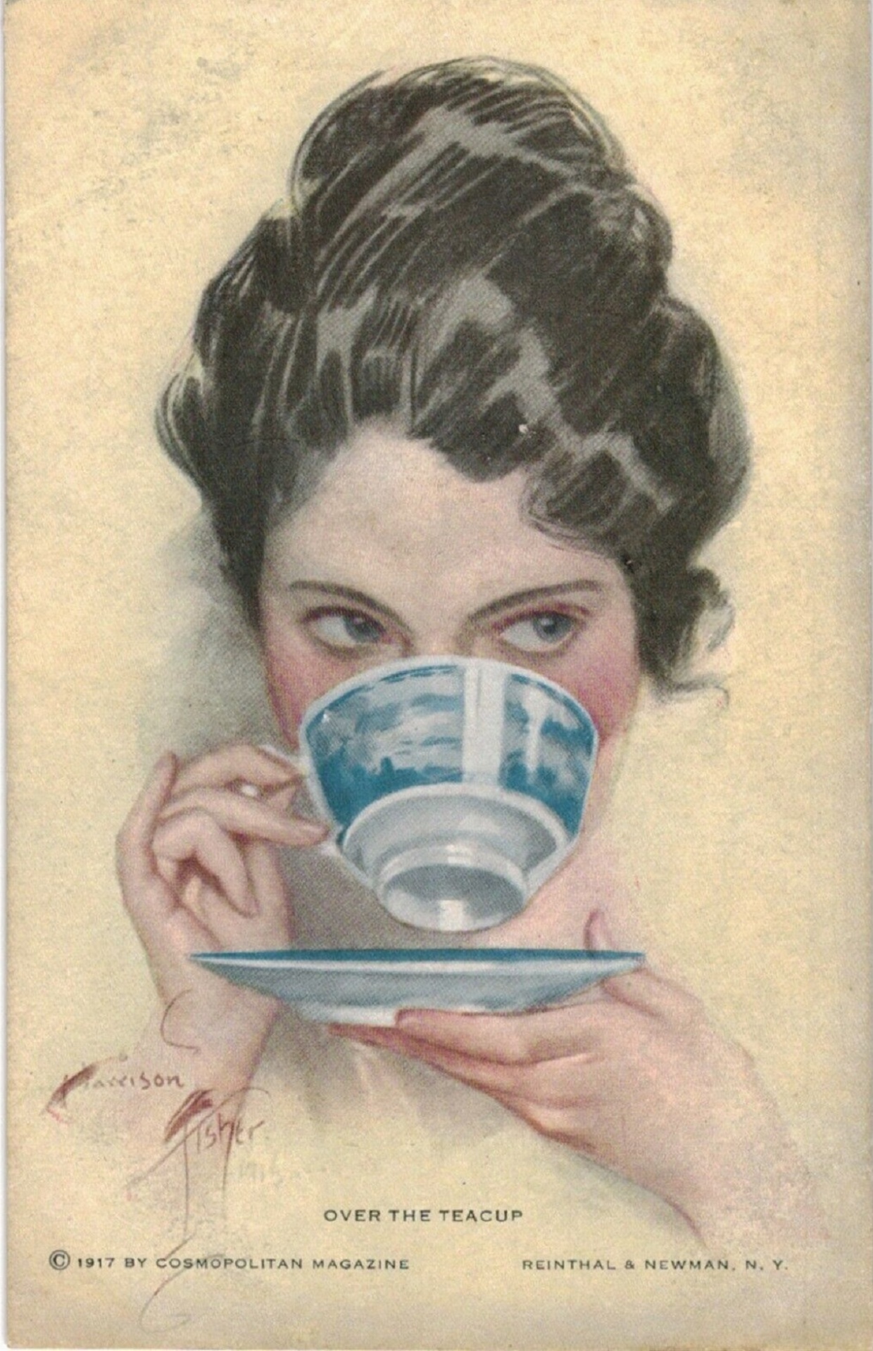 Over the teacup av Harrison Fisher