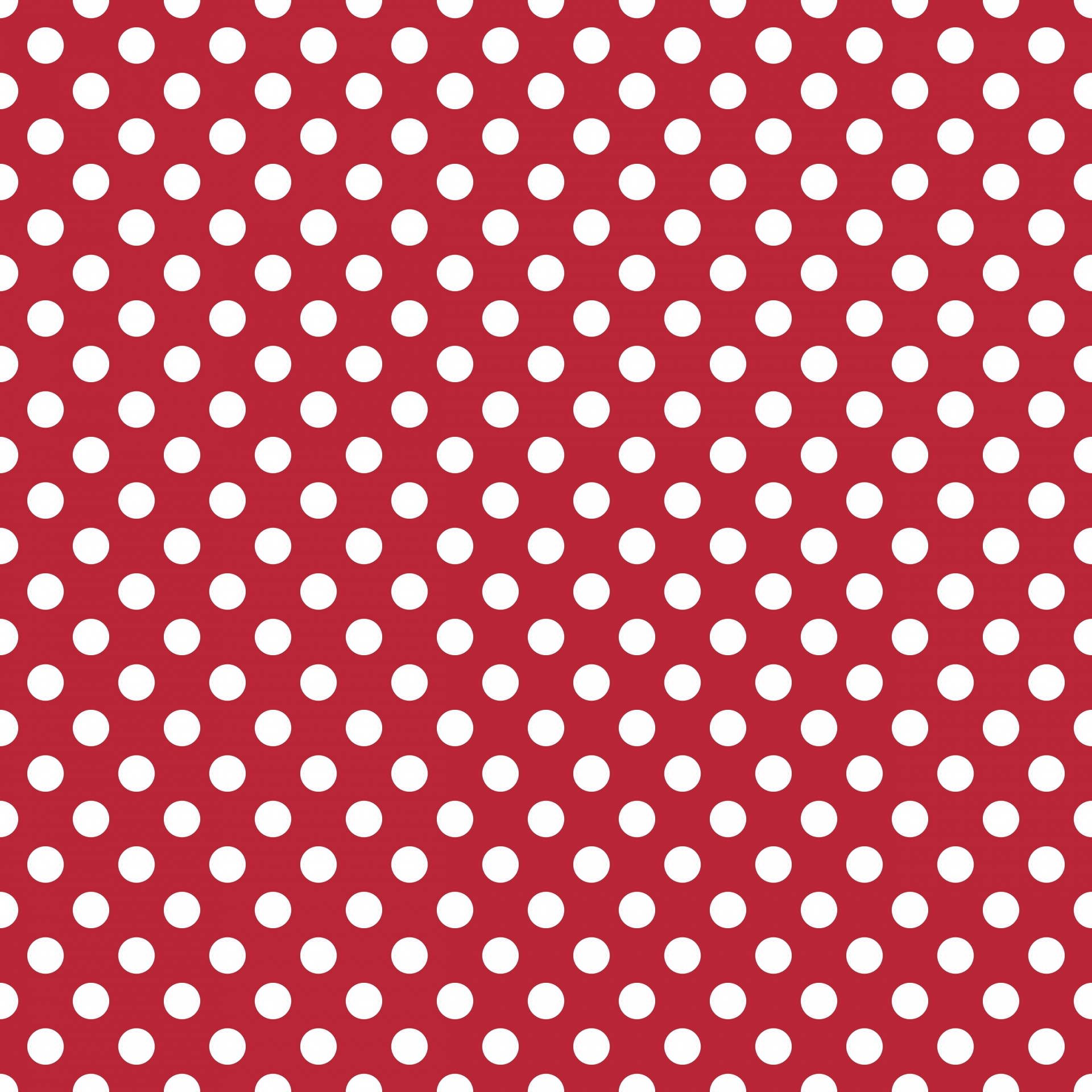 Polka Dots Red White