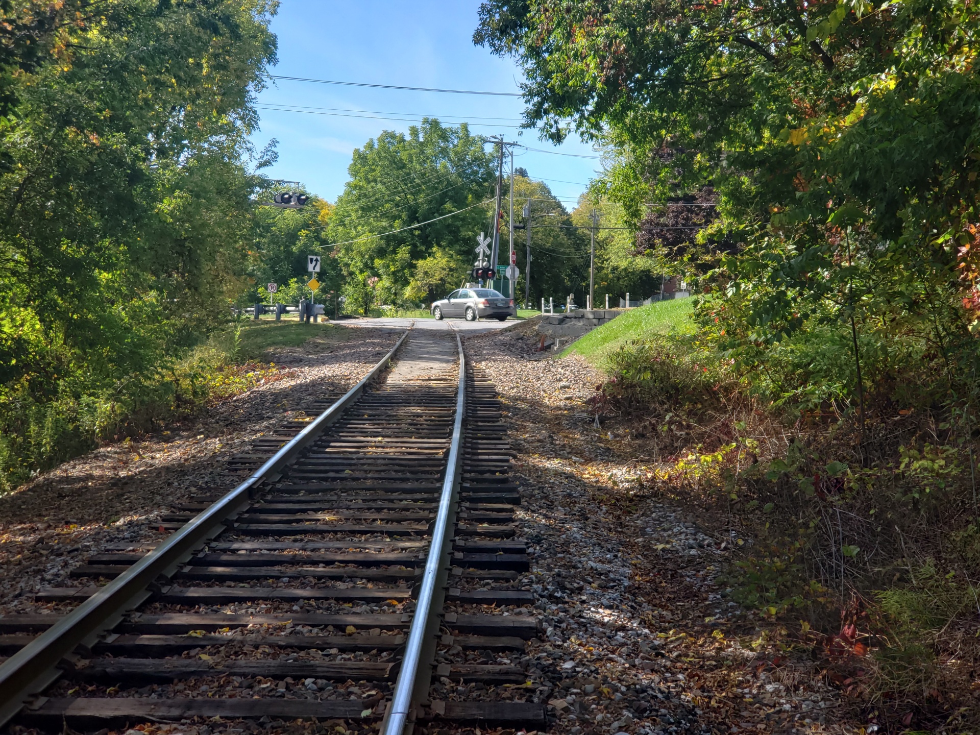 Vasúti sínek Vermontban