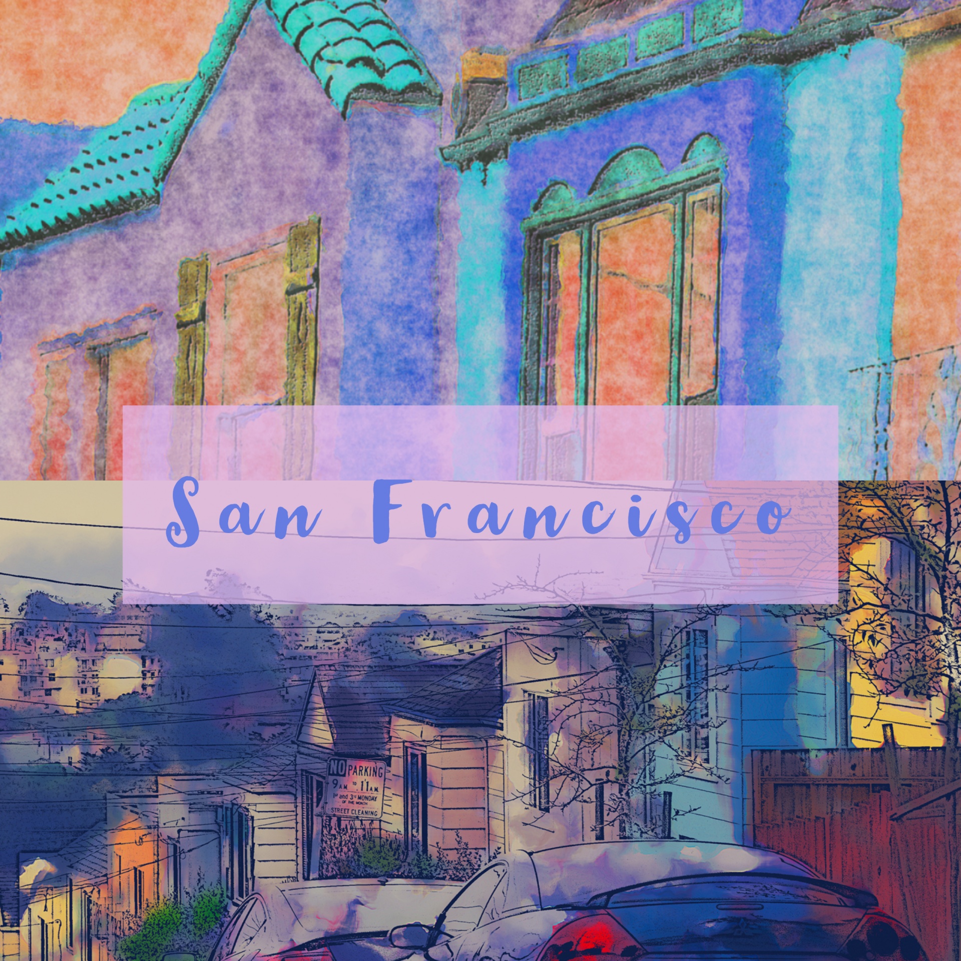 San Francisco cestovní plakát