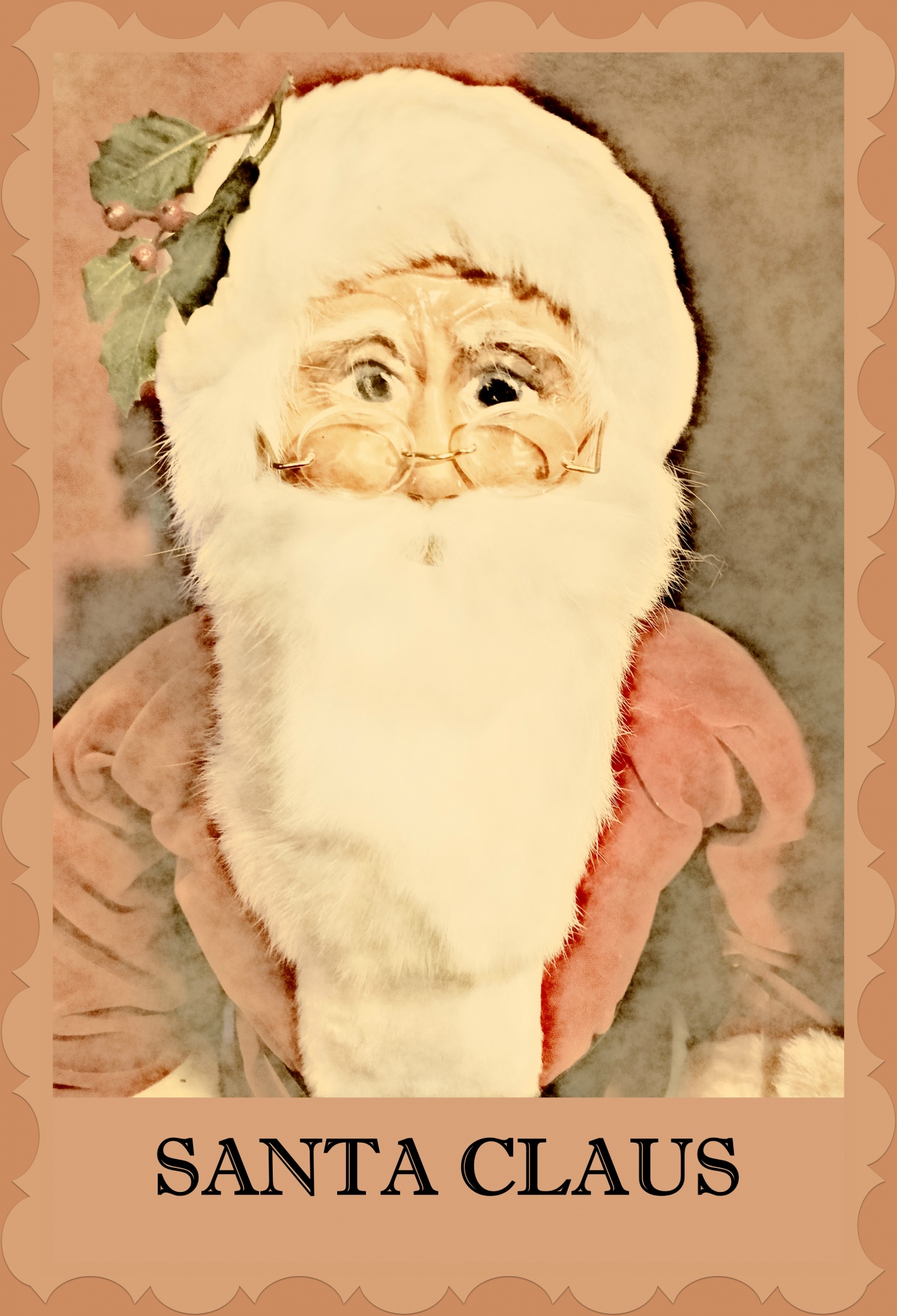Cartel vintage de Santa Claus