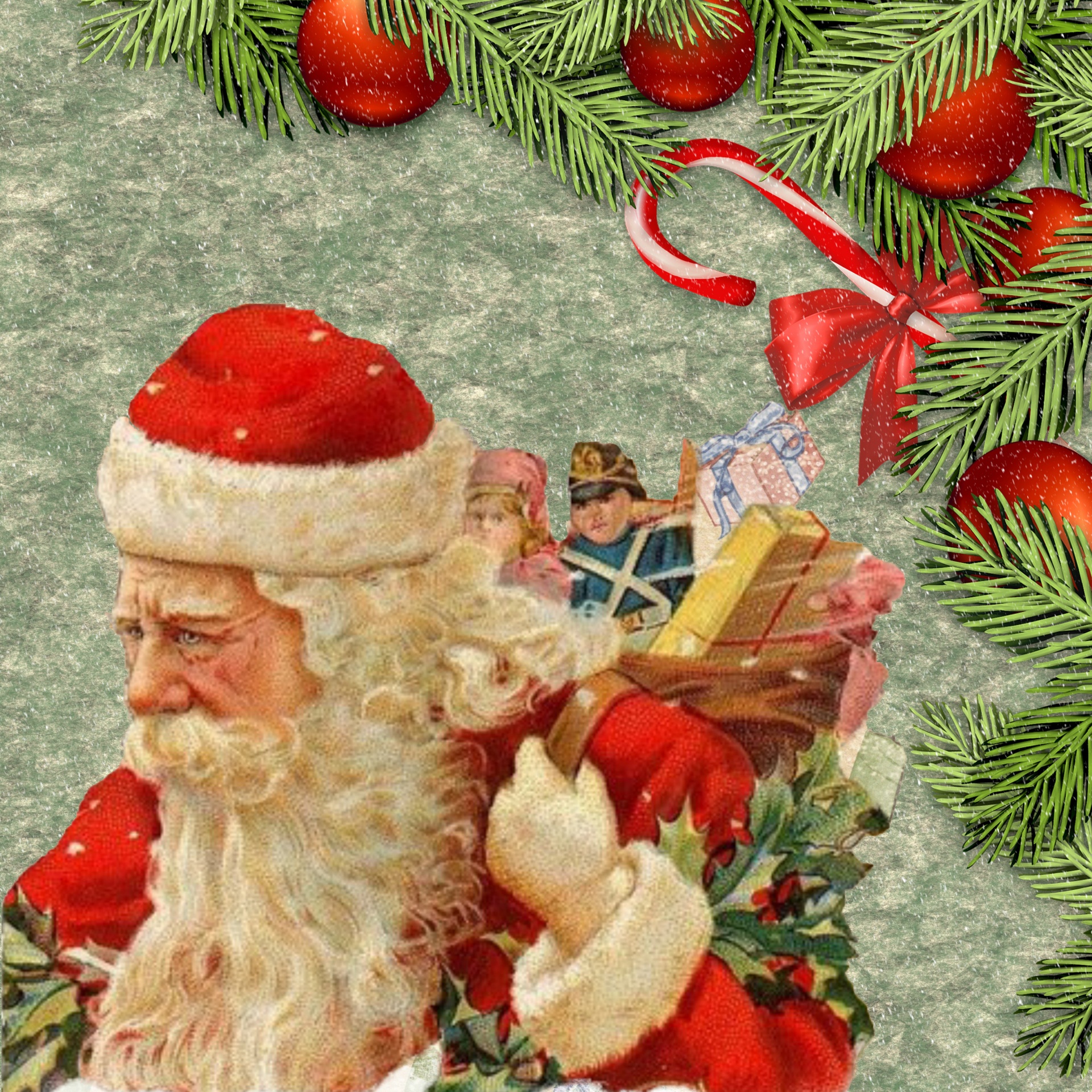 Babbo Natale Vintage Immagine Gratis Public Domain Pictures