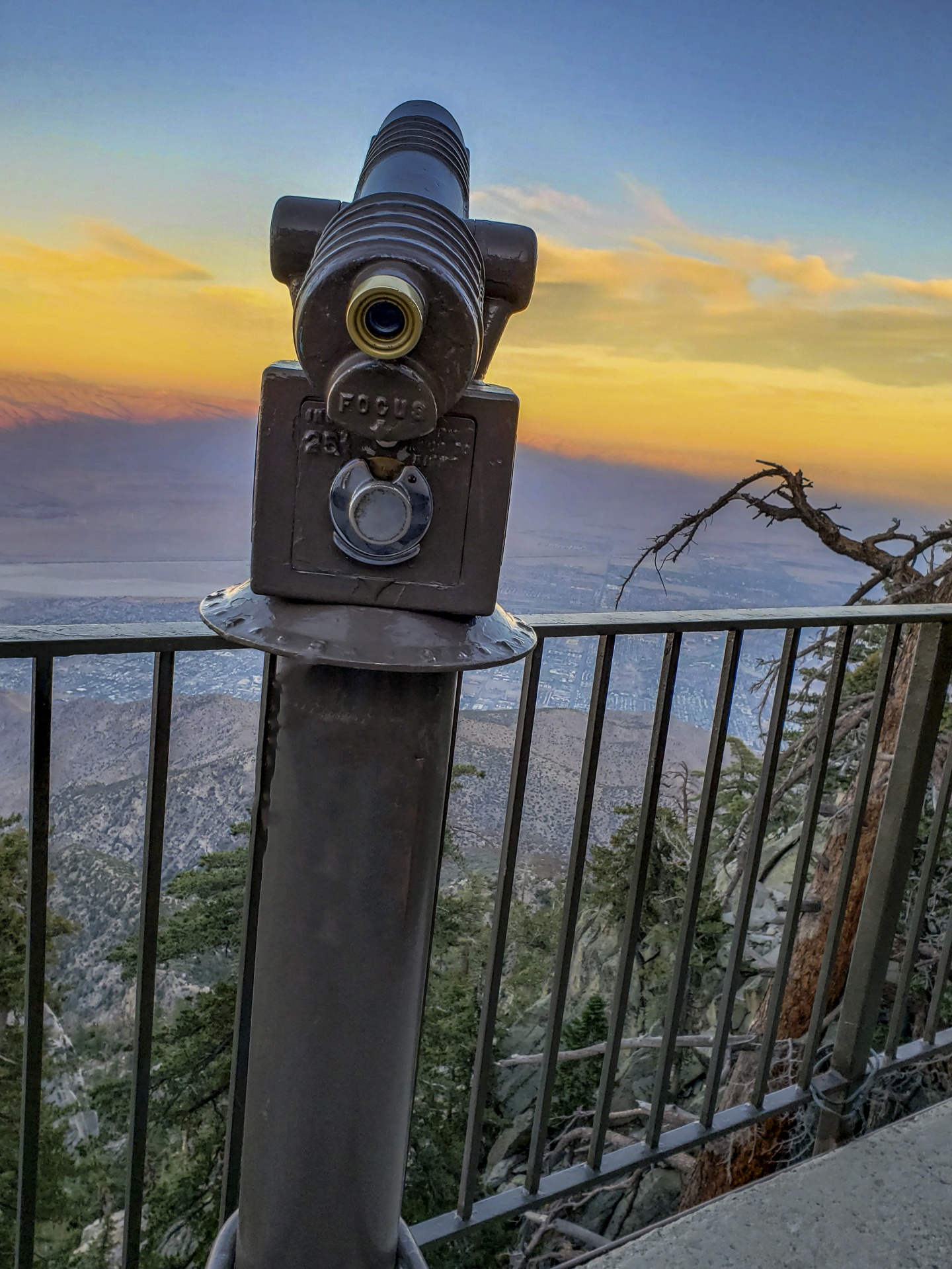 Telescópio com vista para Palm Springs