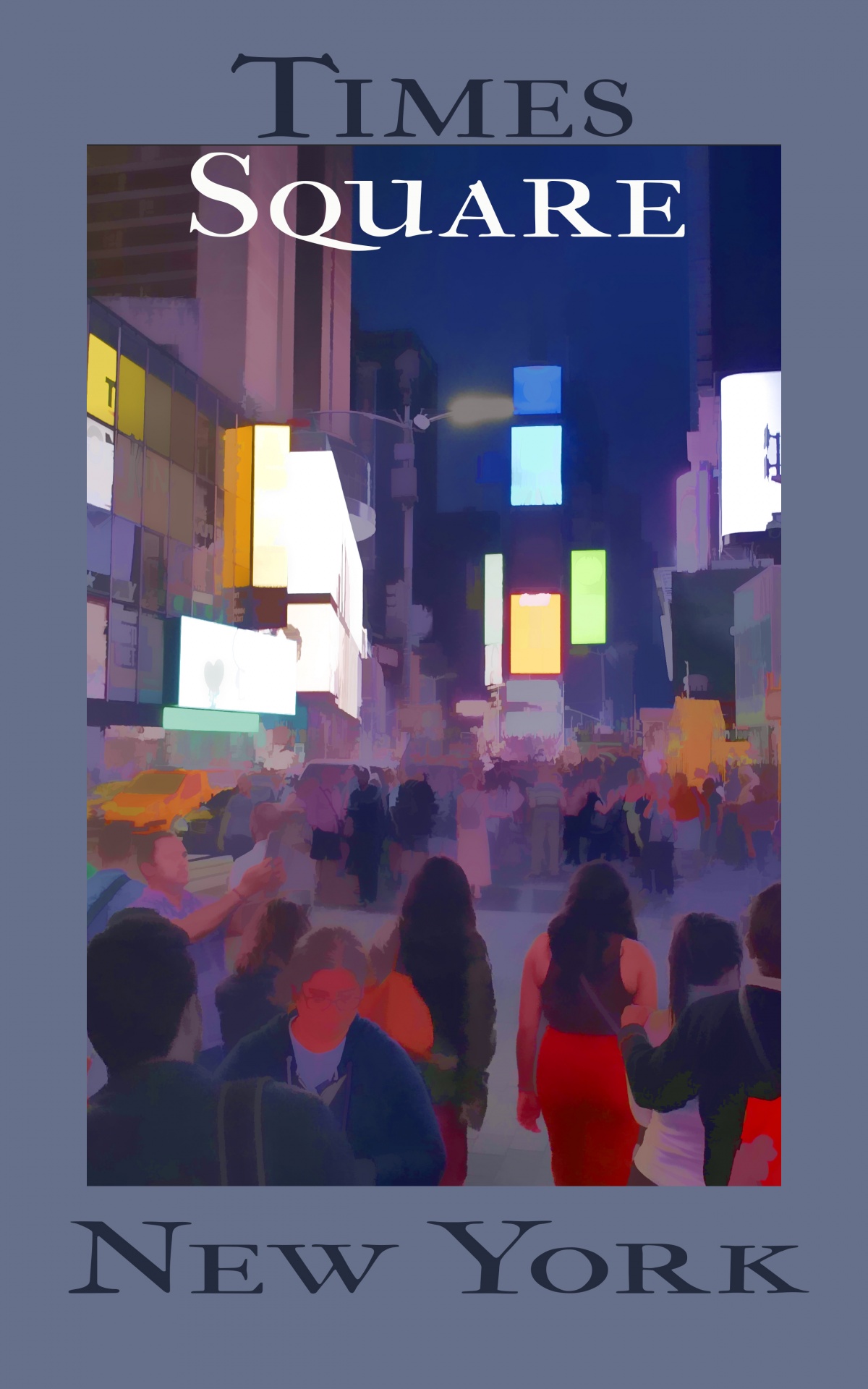 Afișul Times Square din New York