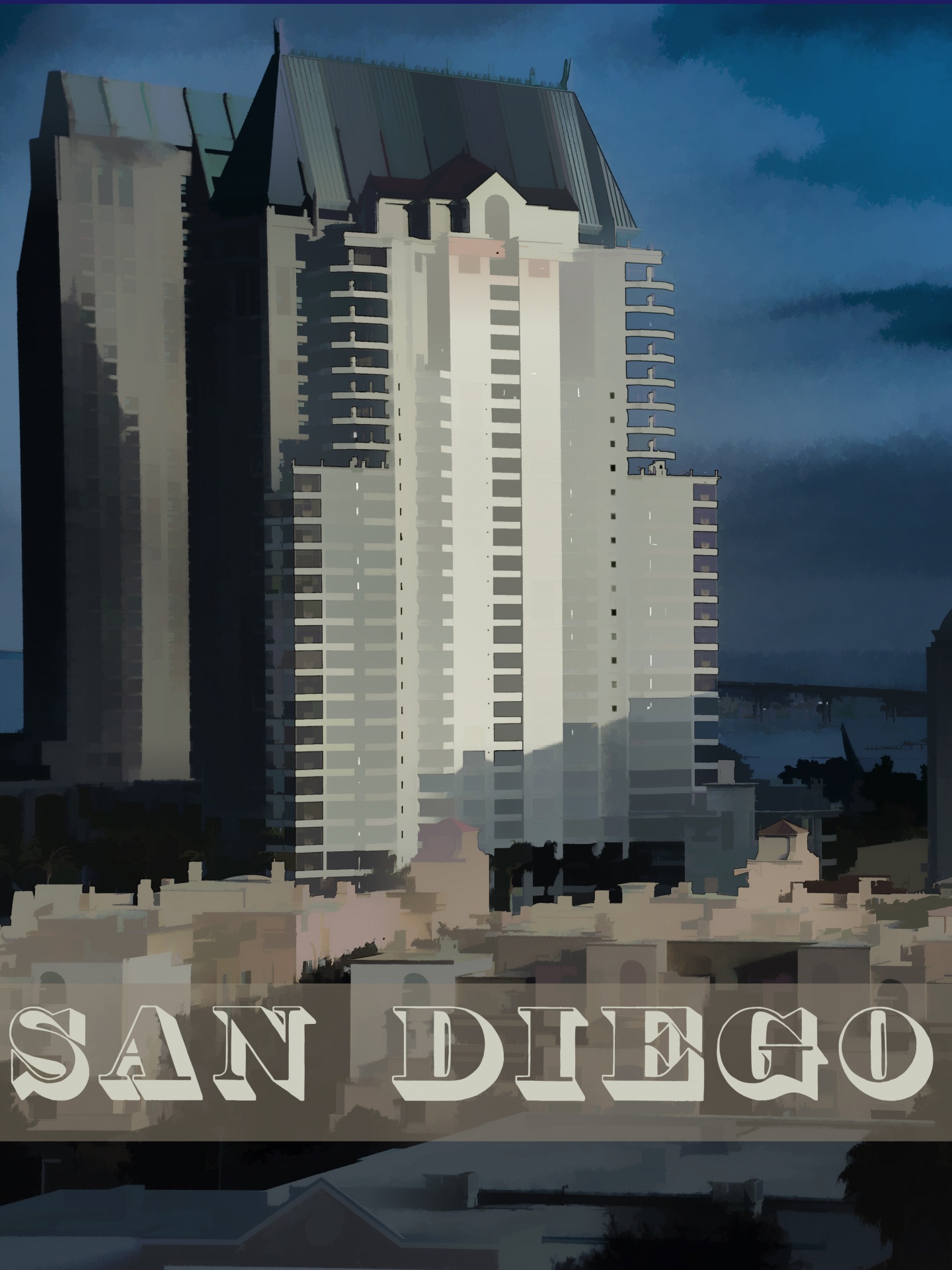 Cartel de viaje San Diego