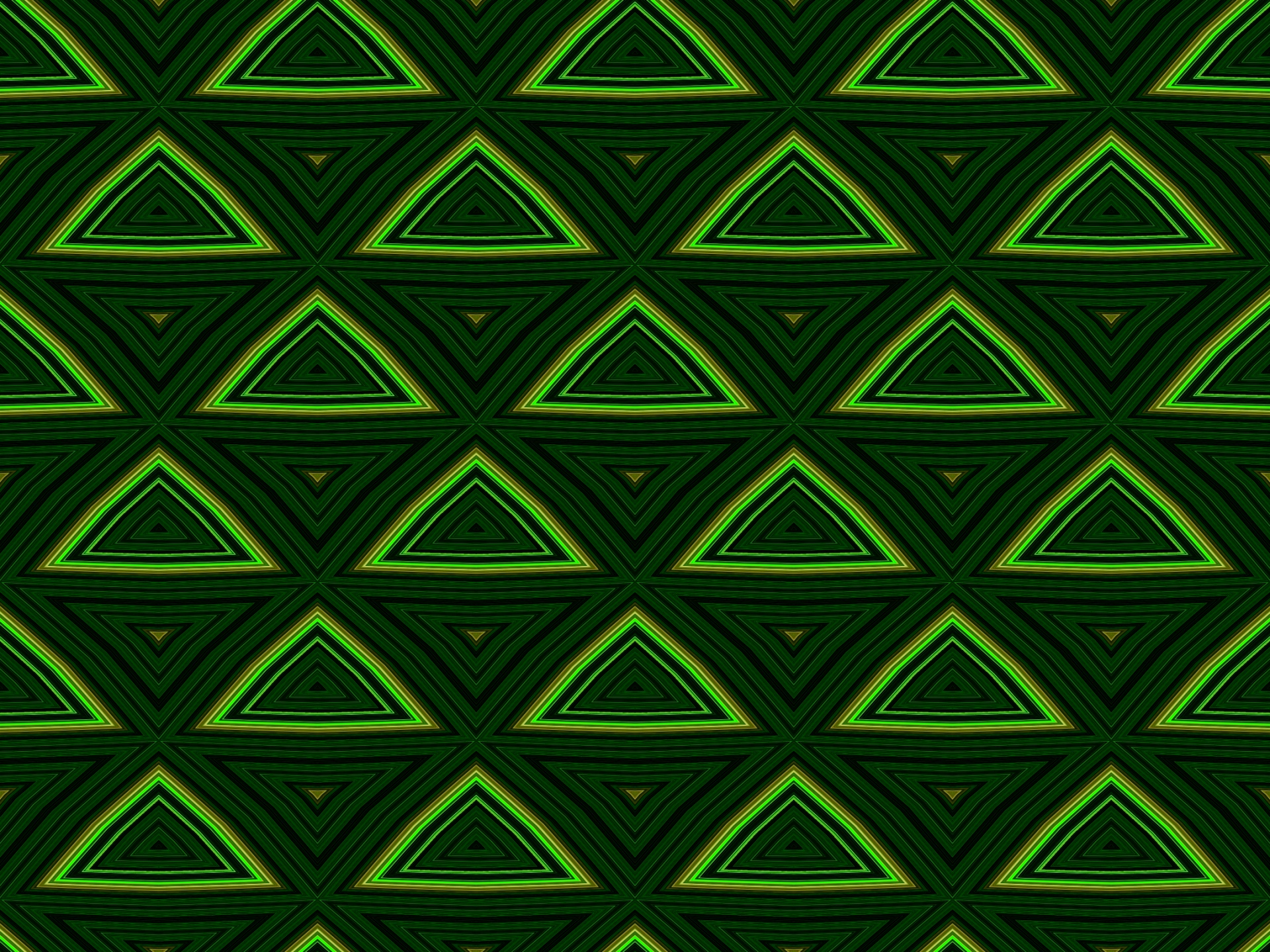 Padrão de triângulo na cor verde