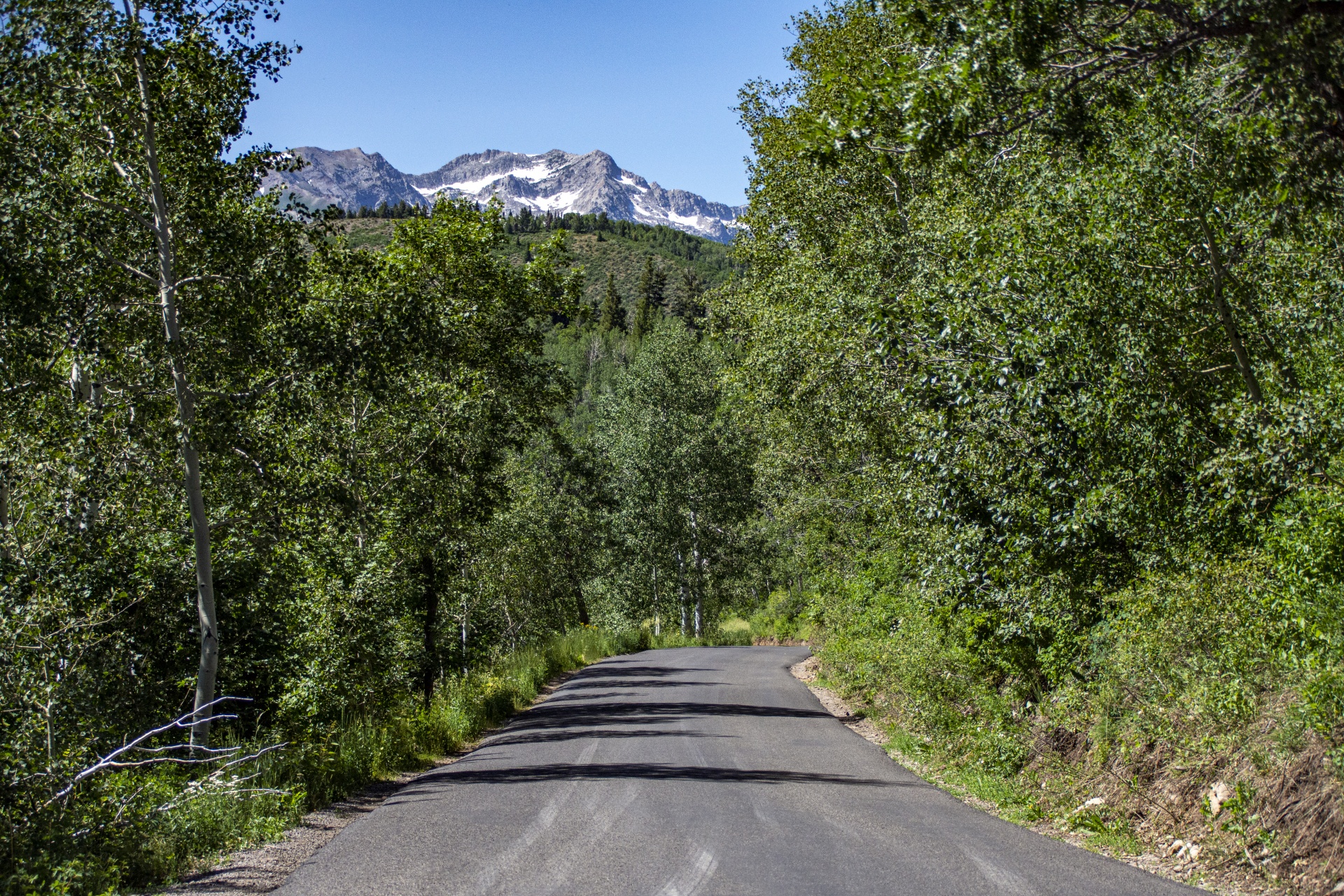 Venkovská silnice v Utahu