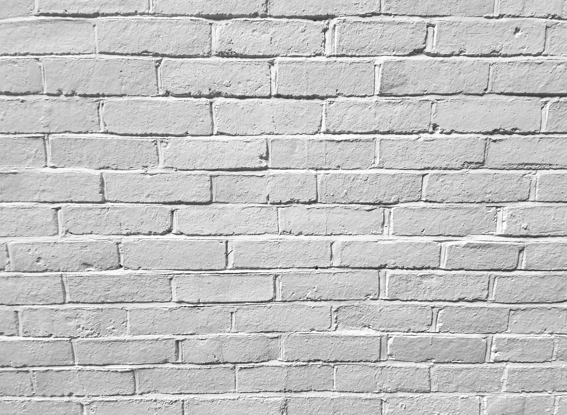 Biały mur z cegły