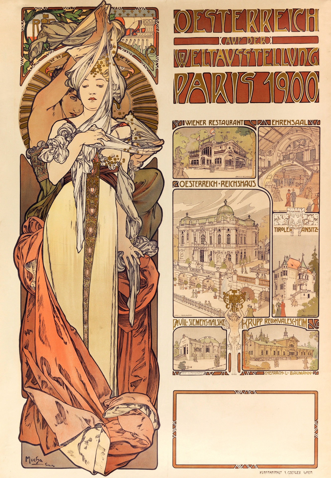Žena Vintage Paříž plakát