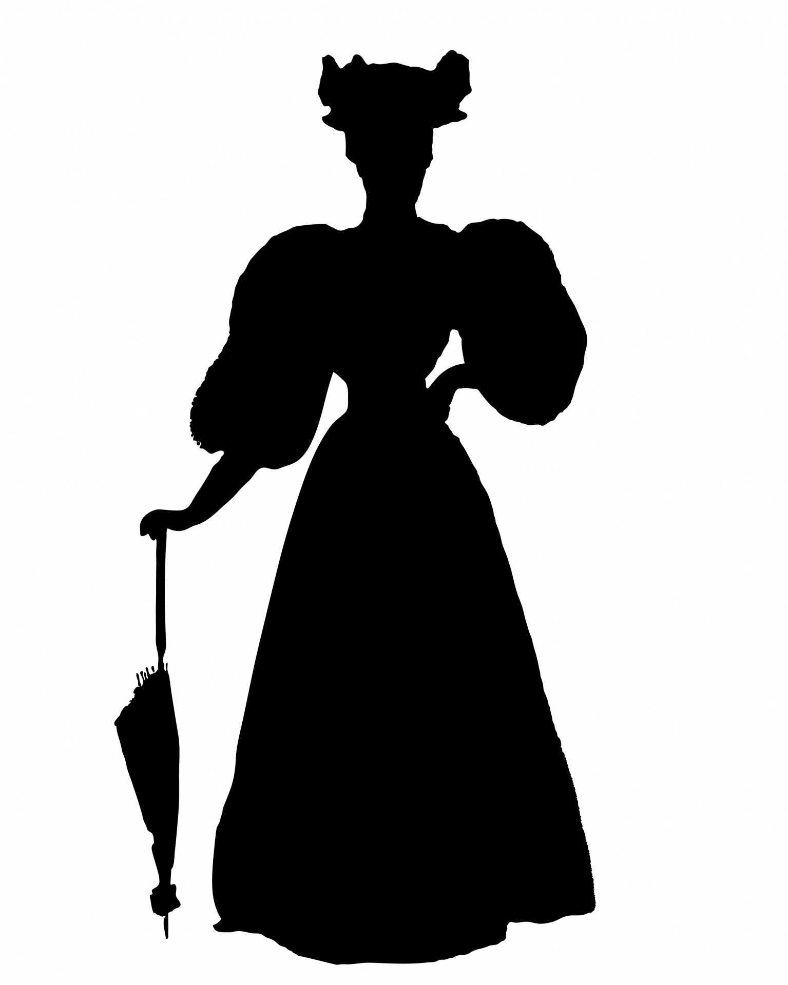Woman Vintage Victorian Silhouette