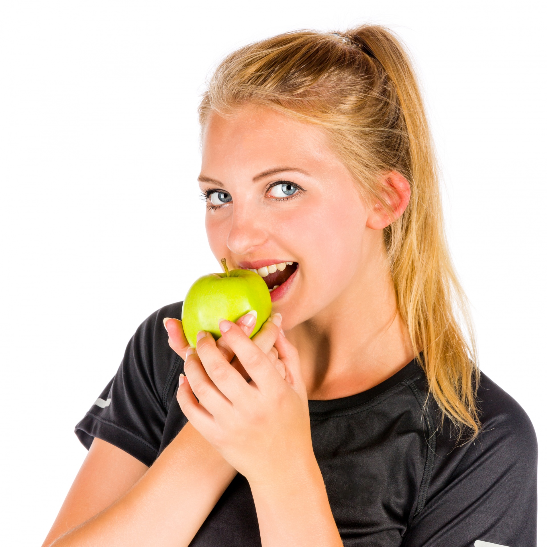 Donna con una mela