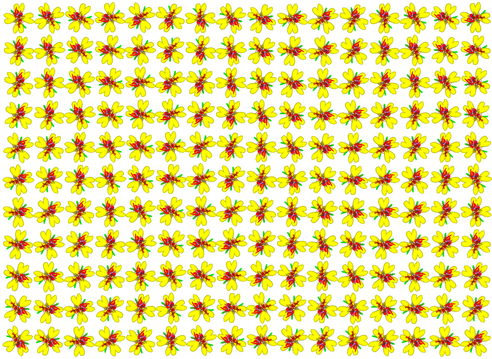 Žluté květy opakovat dlaždice vzor