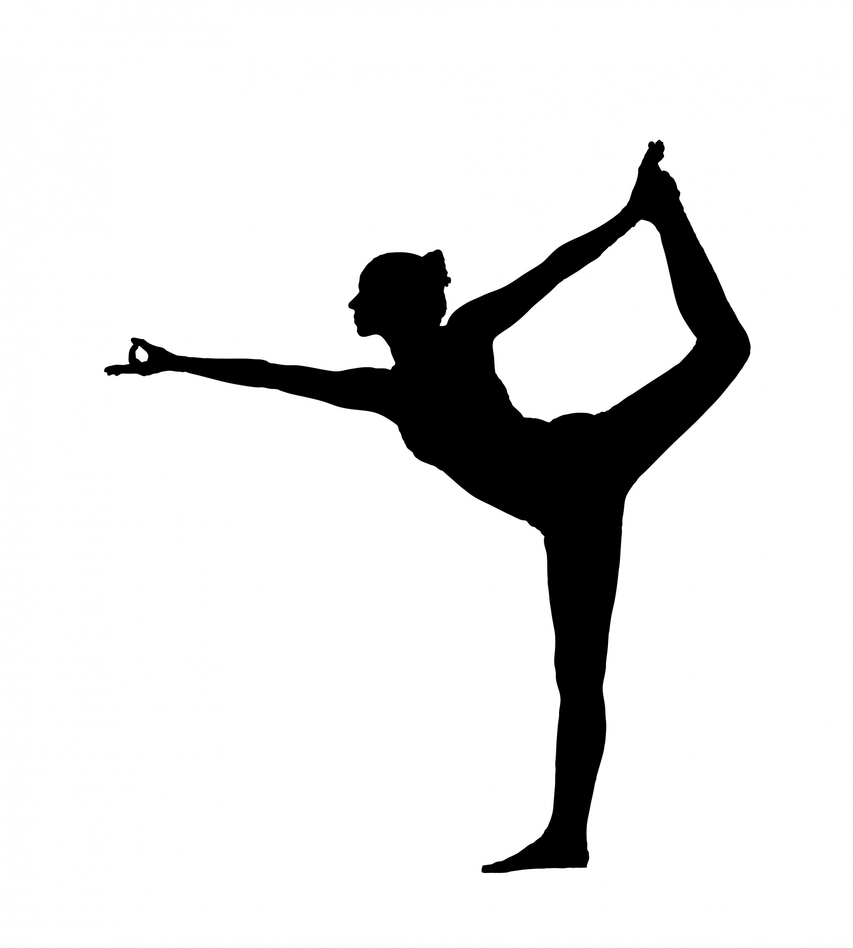 Yoga mujer pose silueta