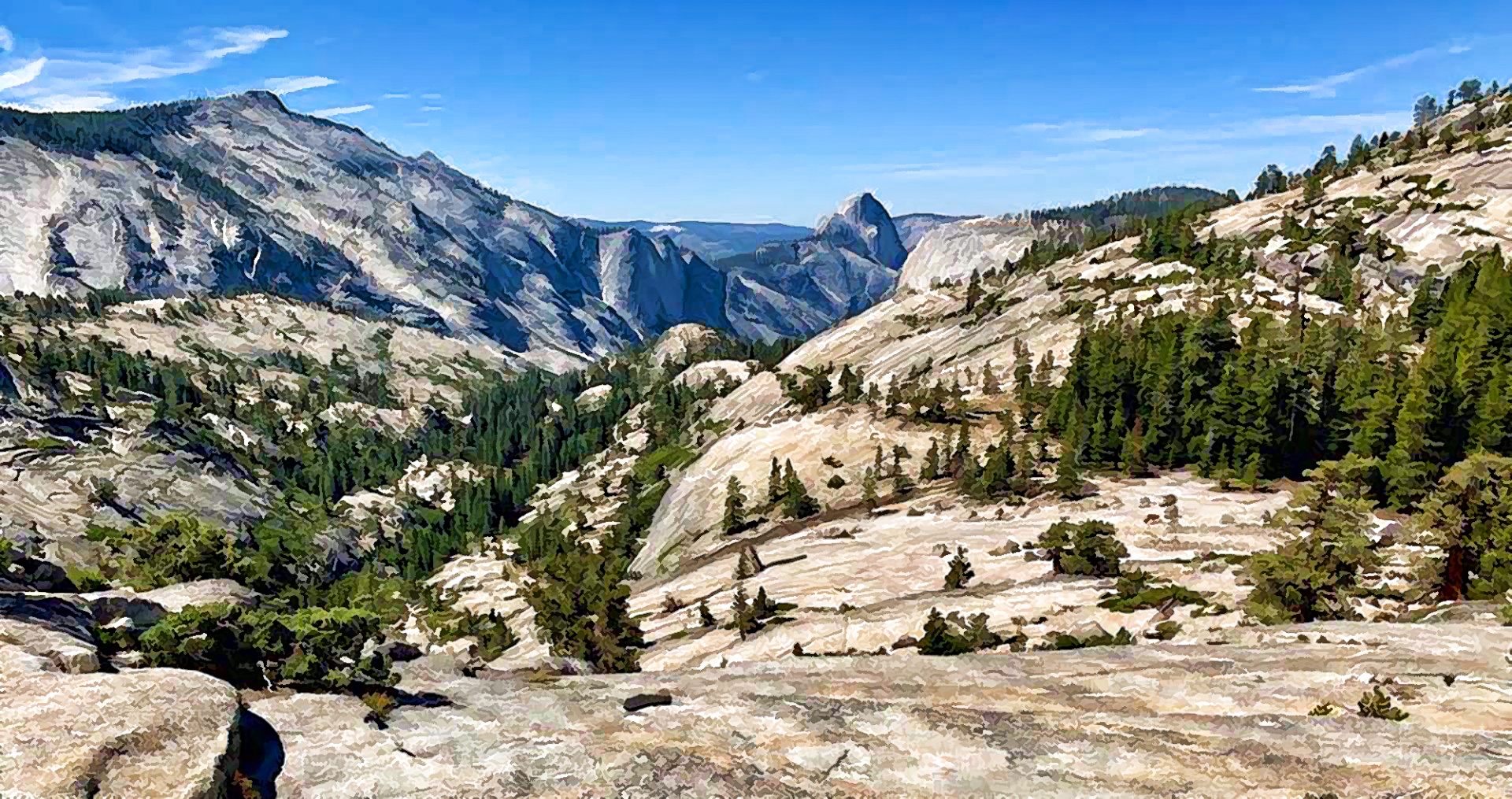 Yosemitská krajina
