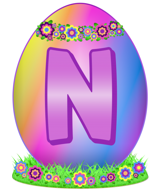 Easter Egg Letter N Free Stock Photo - Public Domain Pictures