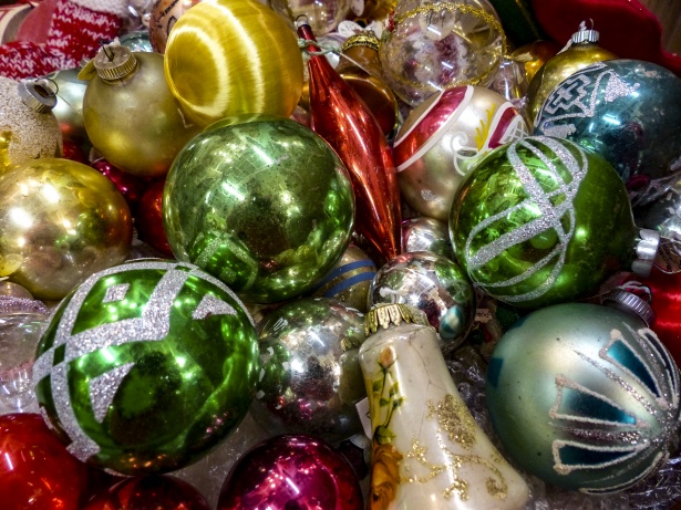 Flat Lay Christmas Ornaments Free Stock Photo - Public Domain Pictures