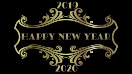 2020 šťastný nový rok zlatý přechod