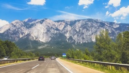 Alpes depuis l'autoroute