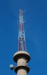 Antenne op communicatie toren