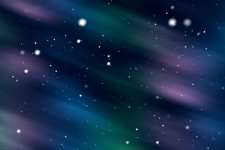 Aurora Borealis gwiaździsta noc