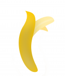 Välsmakande banan, typisk för Brasilien