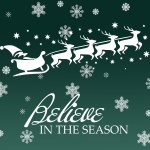 Believe Christmas Saying Card 2