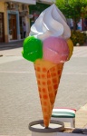 Big Ice Cream Cone Sign