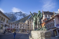 Stadt Chamonix Mont Blanc