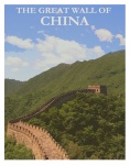 Cartaz de viagens da China