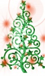 Vánoční výřez strom zelený