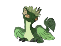 Cutie Pie Baby Green Dragon