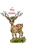 Deer, coloring, christmas, animal,