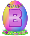 Velikonoční vajíčko písmeno B