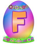 Velikonoční vajíčko písmeno F