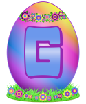 Velikonoční vajíčko písmeno G