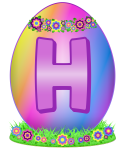 Velikonoční vajíčko písmeno H