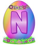 Velikonoční vajíčko písmeno N